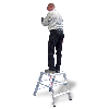 Euroline Premium 30581 Stufenstehleiter breit 2x3 Stufen