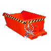 Bauer Mini-Spänebehälter SMGU 270, lackiert, Feuerrot Bauer Mini-Spänebehälter SMGU 270, lackiert, Feuerrot