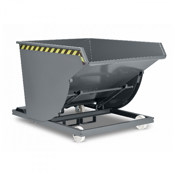 RR Industrietechnik Spänekipper Typ RSK-S-50 1280x1350x810mm 500dm³ RAL 7005 Mausgrau-Beschreibung lesen