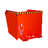 Bauer Spänebehälter SGU 150, lackiert, Feuerrot Bauer Spänebehälter SGU 150, lackiert, Feuerrot