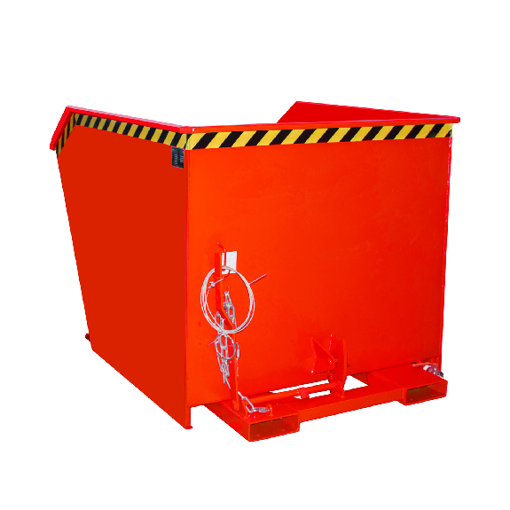 Conteneur à copeaux Bauer SGU 150, peint, rouge feu-Leggi tutto