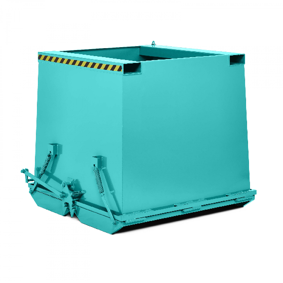 Type de récipient de sol pliant robuste RKC-75 750DM³ RAL 5018 Turquoise Bleu-Leer más
