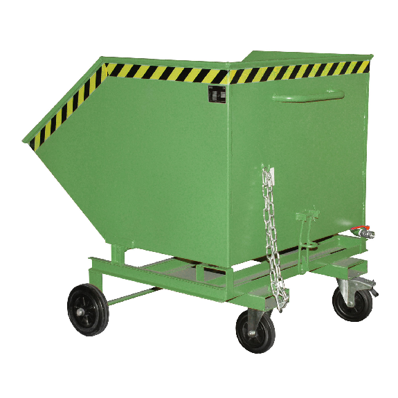 Bauer Späne-Kastenwagen SKW-ET 1000, lackiert, Resedagrün-Beschreibung lesen