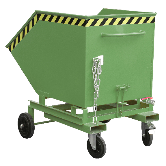 Bauer Späne-Kastenwagen SKW-ET 600, lackiert, Resedagrün-Beschreibung lesen