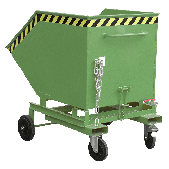 Bauer Späne-Kastenwagen SKW-ET 600, lackiert, Resedagrün-Beschreibung lesen