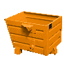 Bauer Späne-Stapelkipper BSS 30, lackiert, Gelborange Bauer Späne-Stapelkipper BSS 30, lackiert, Gelborange