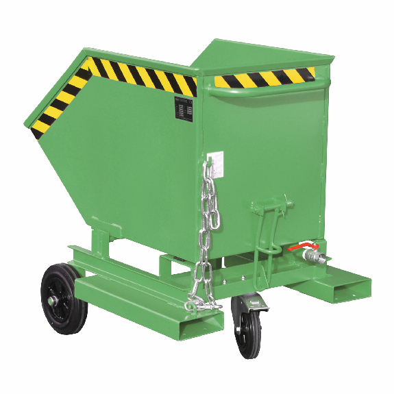 Bauer Späne-Kastenwagen SKW-ET 250, lackiert, Resedagrün-Beschreibung lesen