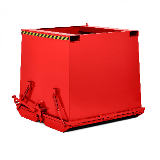 RR Industrietechnik Schwerlast- Klappbodenbehälter Typ RKC-75 750dm³ RAL 3000 Feuerrot-Beschreibung lesen