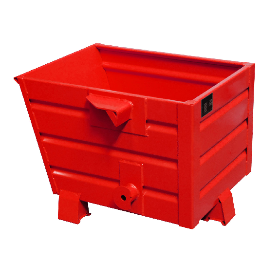 Bauer Späne-Stapelkipper BSL 30, lackiert, Feuerrot-Beschreibung lesen