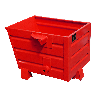 Bauer Späne-Stapelkipper BSL 30, lackiert, Feuerrot Bauer Späne-Stapelkipper BSL 30, lackiert, Feuerrot