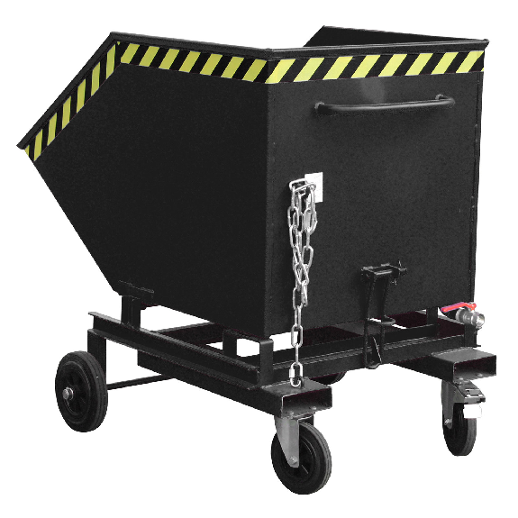 Bauer Späne-Kastenwagen SKW-ET 600, lackiert, Schwarzgrau-Beschreibung lesen