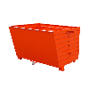 Bauer Späne-Stapelkipper BSL 150, lackiert, Feuerrot
