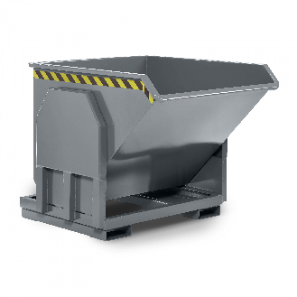 R+R Industrietechnik Schwerlastkipper Typ RMK-100 1400x1330x1030mm 1000dm³ RAL 7005 Mausgrau-Beschreibung lesen