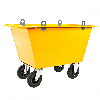 Kongamek Abfallwagen mit Hebeösen 1220x580x790mm Gummibereifung und 200l Volumen