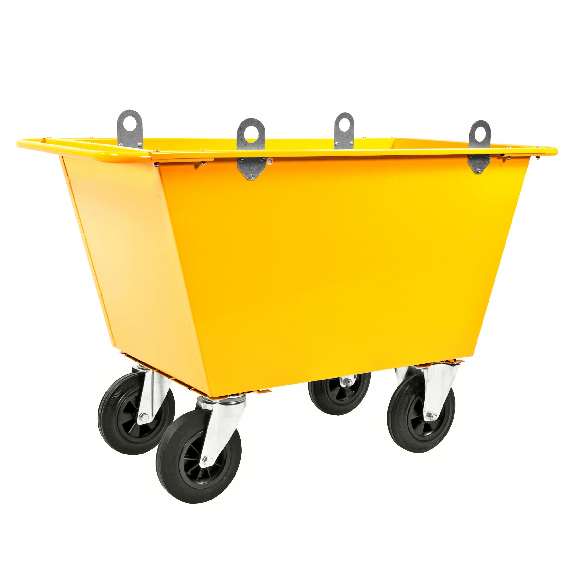 Kongamek Abfallwagen mit Hebeösen 1220x580x790mm Gummibereifung und 200l Volumen-Beschreibung lesen
