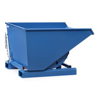 Benne autobasculante avec robinet de vidange, capacité 1000 kg-Beschreibung lesen