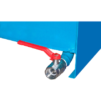 Minicontenedor inclinable SMGU 610, color: azul claro RAL 5012-Leer más