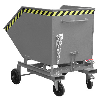 Bauer Späne-Kastenwagen SKW-ET 600, lackiert, Mausgrau-Beschreibung lesen