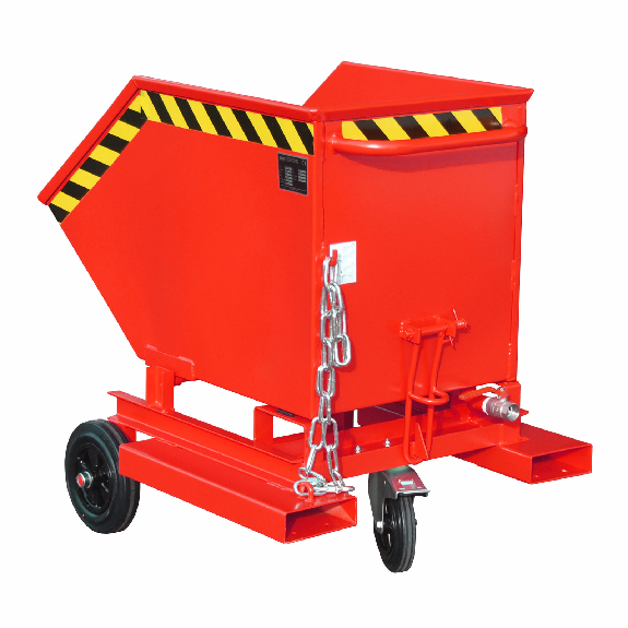 Bauer Späne-Kastenwagen SKW-ET 250, lackiert, Feuerrot-Beschreibung lesen