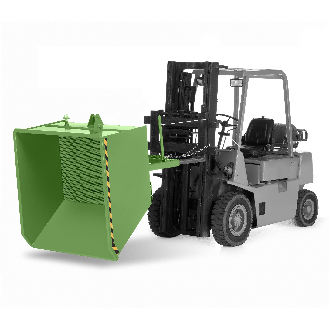 RR Industrietechnik Spänekipper Typ RUK-S 1130x1570x980mm 1250dm³ RAL 6011 Resedagrün-Beschreibung lesen