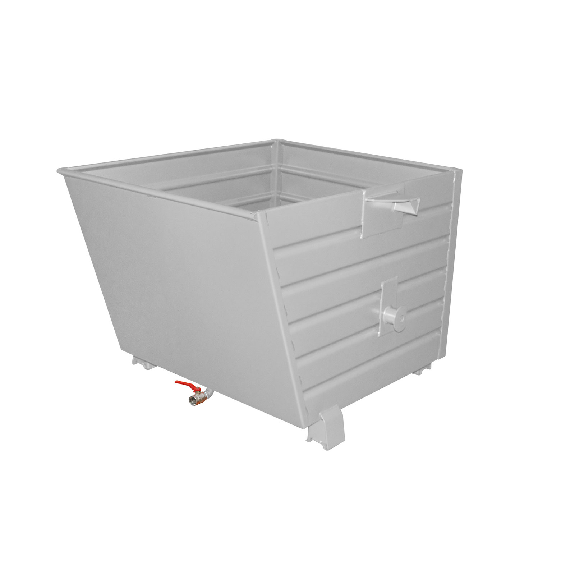 Bauer Späne-Stapelkipper BSL 90, lackiert, Mausgrau Bauer Späne-Stapelkipper BSL 90, lackiert, Mausgrau-Beschreibung lesen
