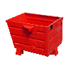 Bauer Späne-Stapelkipper BSS 30, lackiert, Feuerrot Bauer Späne-Stapelkipper BSS 30, lackiert, Feuerrot