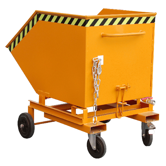 Bauer Späne-Kastenwagen SKW-ET 600, lackiert, Gelborange-Beschreibung lesen