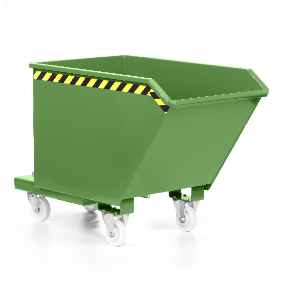 R+R Industrietechnik Universalkipper Typ RUK-50 780x1400x680mm 500dm³ RAL 6011 Resedagrün-Beschreibung lesen