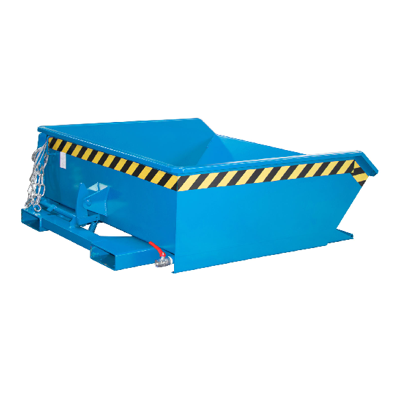 Contenitore mini chip SMGU 460 - Altezza ridotta, telaio stabile, valvola di scarico e fessure per carrello elevatore-Leggi tutto