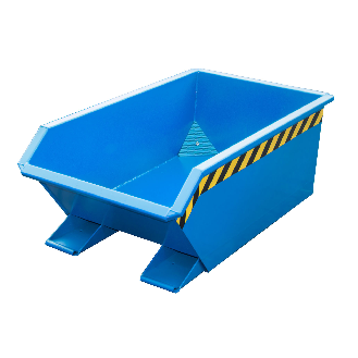 Minicontenedor inclinable SMGU 230, color: azul claro RAL 5012-Leer más