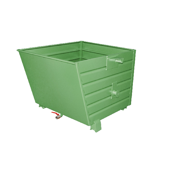 Bauer Späne-Stapelkipper BSL 90, lackiert, Resedagrün Bauer Späne-Stapelkipper BSL 90, lackiert, Resedagrün-Beschreibung lesen