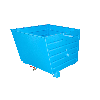 Bauer Späne-Stapelkipper BSL 90, lackiert, Lichtblau Bauer Späne-Stapelkipper BSL 90, lackiert, Lichtblau