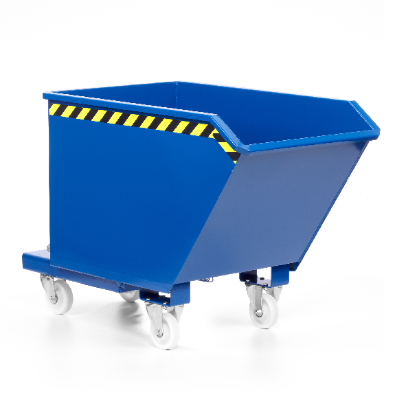 R+R Industrietechnik Universalkipper Typ RUK-50 780x1400x680mm 500dm³ RAL 5010 Enzianblau-Beschreibung lesen