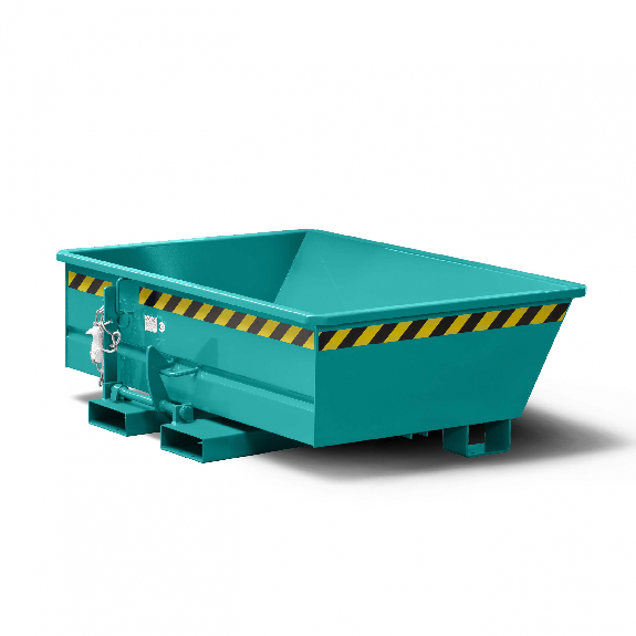 RR Industrietechnik Minikipper Typ RMI-25 975x1075x450mm 250dm³ RAL 5018 Türkisblau-Beschreibung lesen