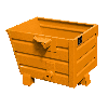 Bauer Späne-Stapelkipper BSL 30, lackiert, Gelborange
