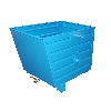 Bauer Späne-Stapelkipper BSL 70, lackiert, Lichtblau Bauer Späne-Stapelkipper BSL 70, lackiert, Lichtblau
