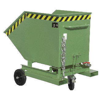 Bauer Späne-Kastenwagen SKW-ET 400, lackiert, Resedagrün-Beschreibung lesen