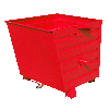 Bauer Späne-Stapelkipper BSL 55, lackiert, Feuerrot