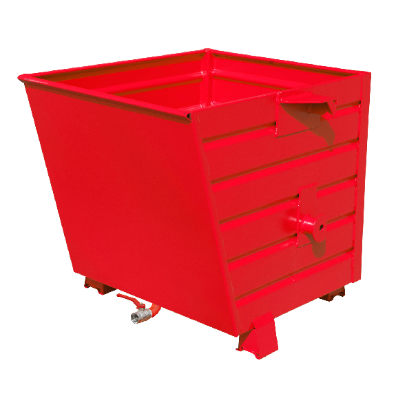 Bauer Späne-Stapelkipper BSL 55, lackiert, Feuerrot-Beschreibung lesen