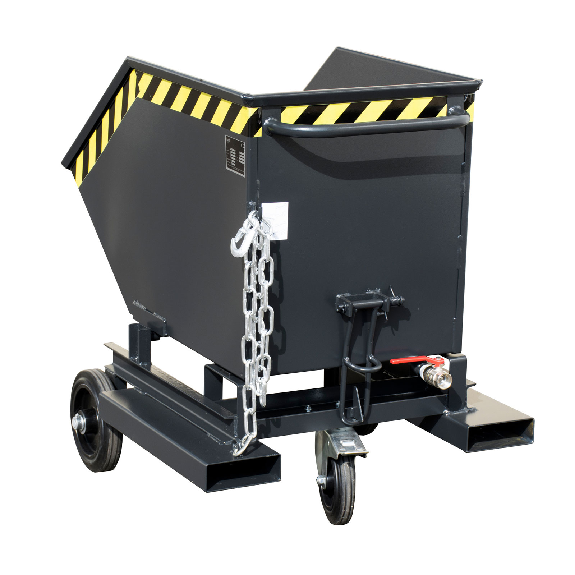 Bauer Späne-Kastenwagen SKW-ET 250, lackiert, Schwarzgrau-Beschreibung lesen