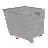Bauer Späne-Stapelkipper BSL 55, lackiert, Mausgrau Bauer Späne-Stapelkipper BSL 55, lackiert, Mausgrau
