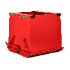 RR Industrietechnik Schwerlast- Klappbodenbehälter Typ RKC-100 1000dm³ RAL 3000 Feuerrot RR Industrietechnik Schwerlast- Klappbodenbehälter Typ RKC-100 1000dm³ RAL 3000 Feuerrot