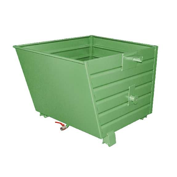 Apilador de virutas pintado verde reseda-Leer más
