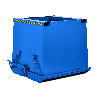 RR Industrietechnik Schwerlast- Klappbodenbehälter Typ RKC-50 500dm³ RAL 5010 Enzianblau