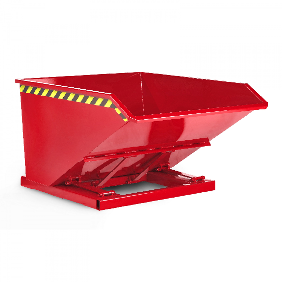 RR Industrietechnik Muldenkipper Typ RTK-50 830x1450x780mm 500dm³ RAL 3000 Feuerrot-Beschreibung lesen