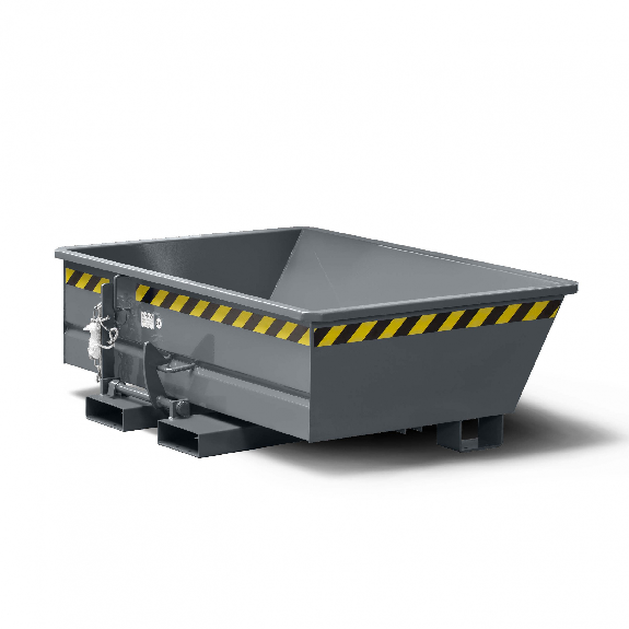 RR Industrietechnik Minikipper Typ RMI-35 1330x1075x450mm 350dm³ RAL 7005 Mausgrau-Beschreibung lesen