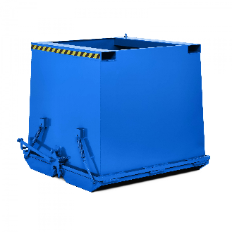 RR Industrietechnik Schwerlast- Klappbodenbehälter Typ RKC-200 2000dm³ RAL 5010 Enzianblau-Beschreibung lesen