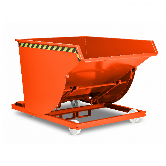 RR Industrietechnik Selbstkipper Typ RSK-S-100 1580x1640x1060mm 1000dm³ RAL 2004 Reinorange-Beschreibung lesen