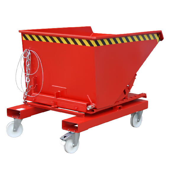 Bauer Spänebehälter S3S 600 mit 3-seitiger Kippfunktion, lackiert, Feuerrot Bauer Spänebehälter S3S 600 mit 3-seitiger Kippfunktion, lackiert, Feuerrot-Beschreibung lesen
