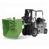 RR Industrietechnik Spänekipper Typ RUK-S 1330x1570x980mm 1500dm³ RAL 6011 Resedagrün